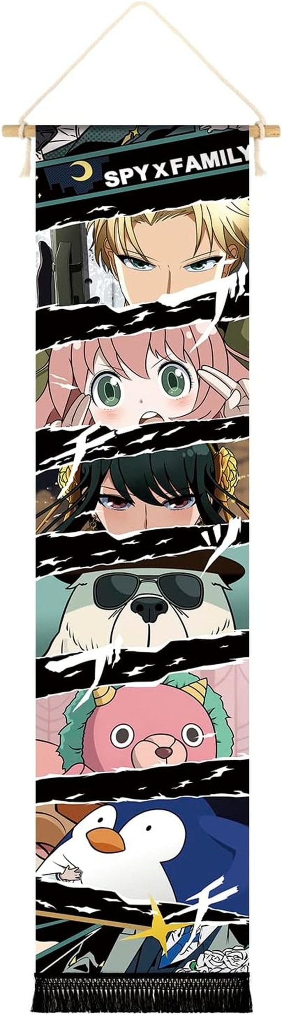 Tapisserie suspendue toile mur art bannière anime Maison - Accessoires et décorations Naty Shop Peinture yeux