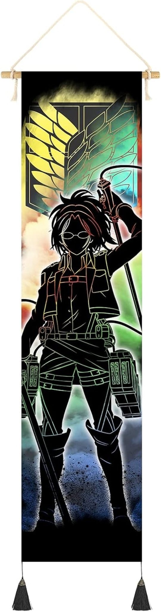 Tapisserie suspendue toile art mural peinture personnages japonais Maison - Accessoires et Décorations Naty Shop Stil-D