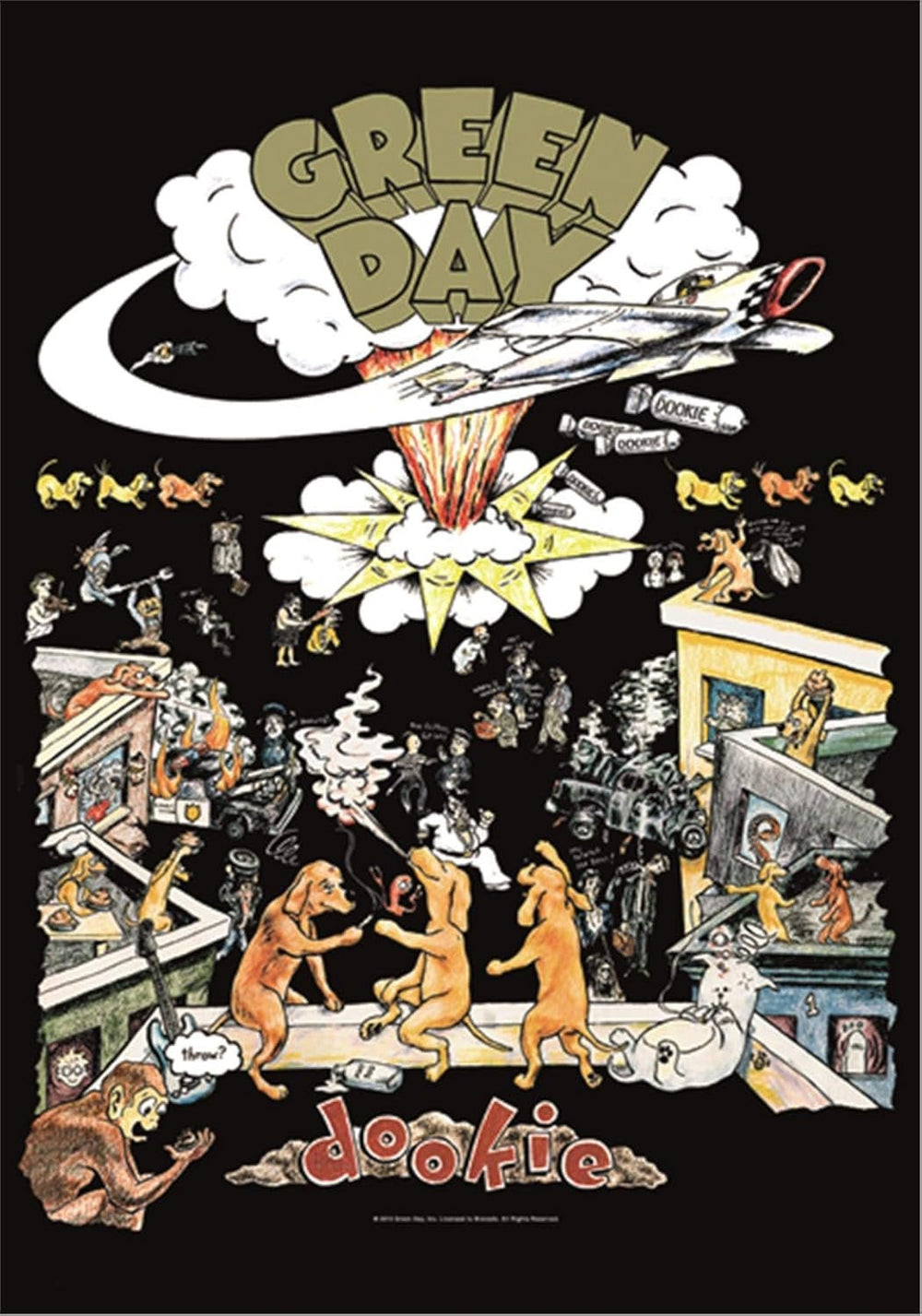 Tapisserie coeur rock drapeau original green day dookie Accueil - Accessoires et Décorations Naty Shop Default Title