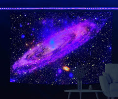 Holavida tapisserie fluorescente galaxie ciel étoilé esthétique abstraite Maison - Accessoires et Décorations Naty Shop