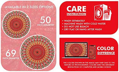 Serviette de plage tapisserie Inde ronde mandala hippie grande Maison Indienne - Accessoires et Décorations Naty Shop