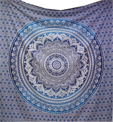 Tapiserie indiana mandala albastru estetica decorarea camerei Casa - Accesorii si Decoratiuni Naty Shop Default Title