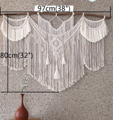 Grande tapisserie bohème au dessus de la tête de lit arte Casa - Accessoires et Décorations Naty Shop