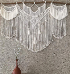 Grande tapisserie bohème au dessus de la tête de lit arte Casa - Accessoires et Décorations Naty Shop