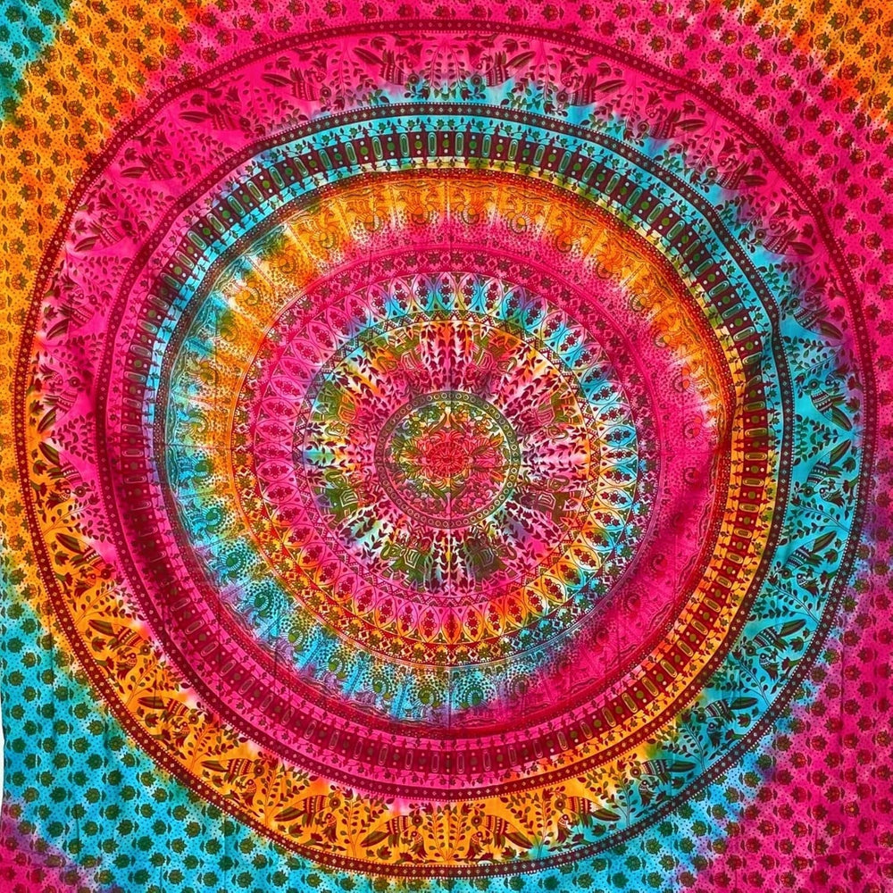 Tapisserie momomus mandala hippie ou psychédélique xxl Accueil - Accessoires et Décorations Naty Shop Multicolore 17 230L X 210B Cm