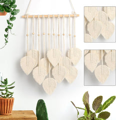 Tapisserie quatre guirlande plate faite main feuilles tissées Maison - Accessoires et Décorations Naty Shop