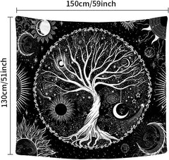 Tapisserie sequpr arbre vie soleil lune Accueil - Accessoires et Décorations Naty Shop