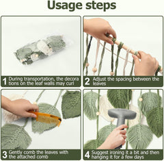 Décoration de fenêtre style tapisserie 40cm vert Accueil - Accessoires et Décorations Naty Shop