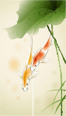 Tapisserie style japonais lin épais noren long lotus Accueil - Accessoires et Décorations Naty Shop Default Title