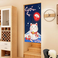 Tapisserie de style japonais rideaux longs noren en lin épais Maison - Accessoires et Décoration Naty Shop