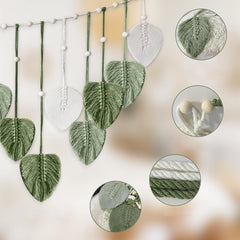 Tapisserie suspension décoration feuilles tissées Accueil - Accessoires et Décorations Naty Shop