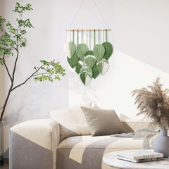 Tapisserie tapisserie feuilles vertes tissée à la main Accueil - Accessoires et Décorations Naty Shop