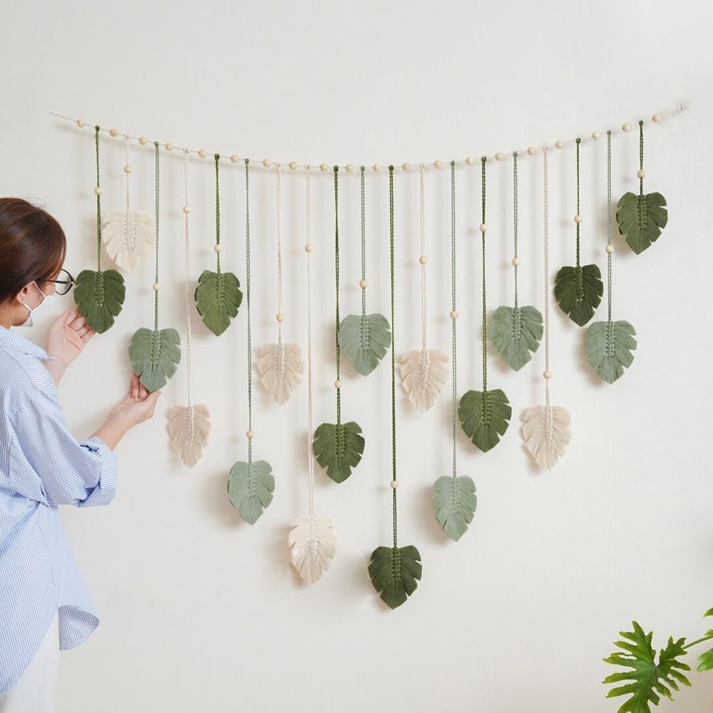 Tapisserie tapisserie tissée verte clous en bois Accueil - Accessoires et Décorations Naty Shop Default Title