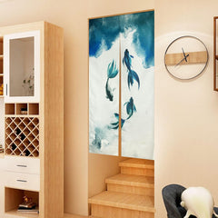 Tapisserie traditionnelle style chinois peinture à l'encre épaisse noren Accueil - Accessoires et Décorations Naty Shop