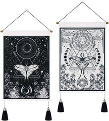 tapisserie yugarlibi 2pcs petites tapisseries suspendues lune et soleil Accueil - Accessoires et Décorations Naty Shop Papillon 35X50 Cm