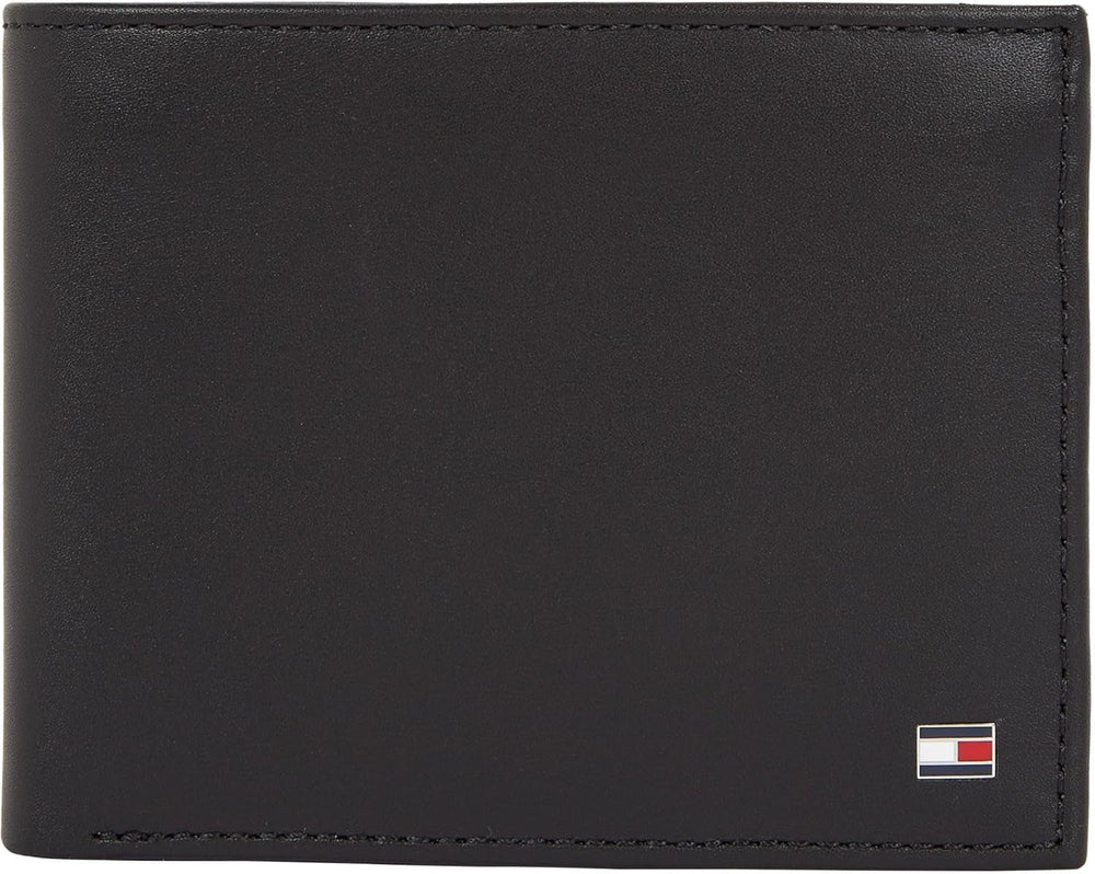 Tommy Hilfiger Eton Trifold Wallet With Coin Pocket Men's Wallet Naty Shop Noir