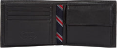 Tommy Hilfiger Eton Portefeuille à trois volets avec poche pour monnaie Naty Shop Portefeuille pour homme