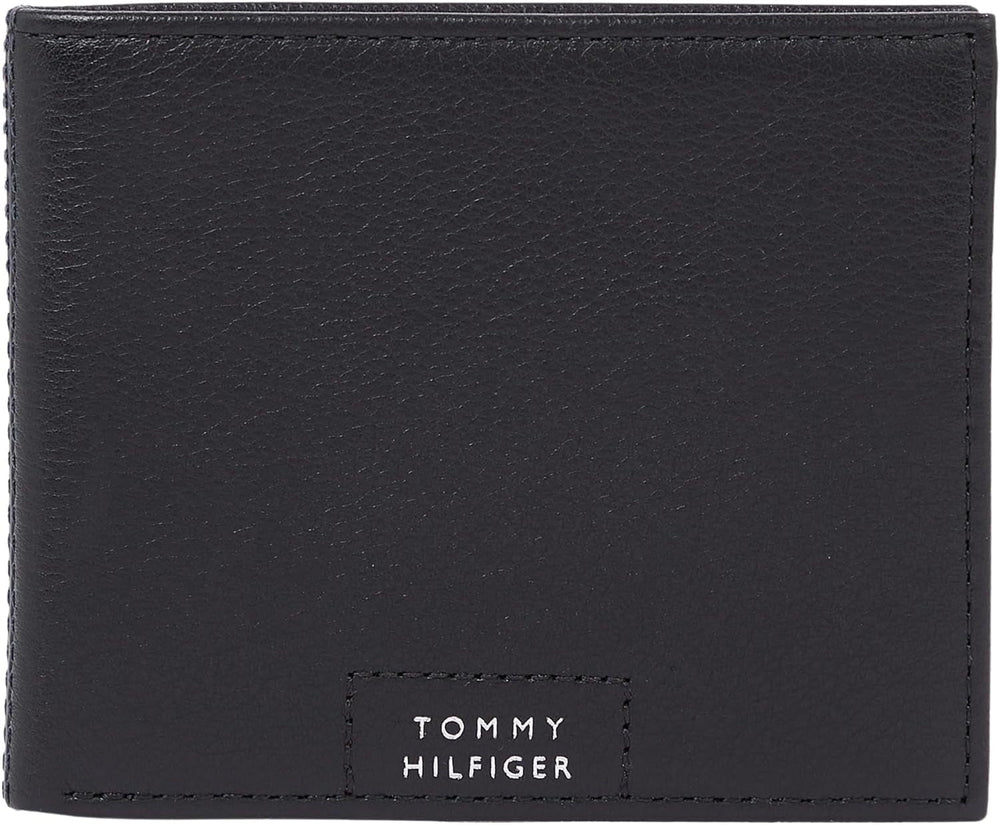 Tommy Hilfiger Portefeuille Homme Cuir Mini Portefeuille Petit Naty Shop Portefeuille Homme Noir (Noir) Os