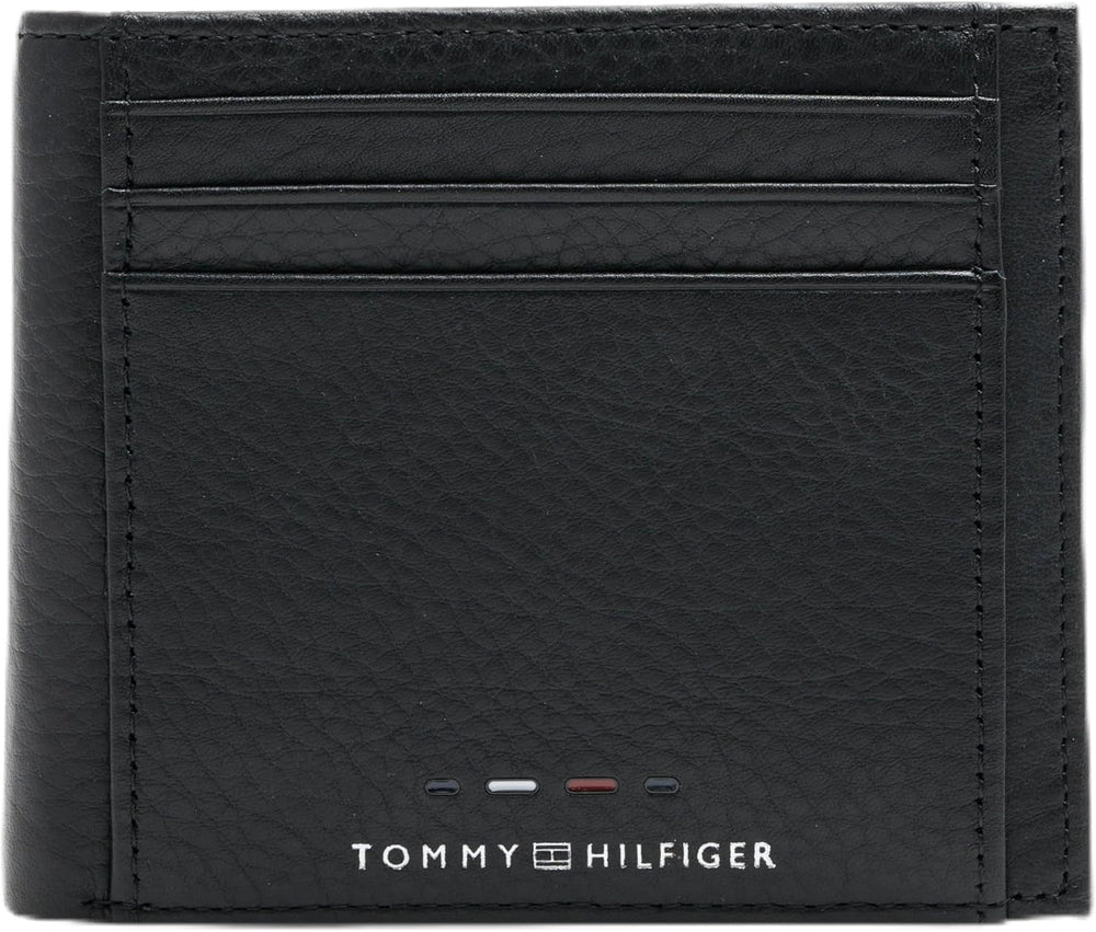 Tommy Hilfiger TH PREMIUM LEATHER EXTRA CC COIN Portefeuille double pour homme Noir OS Portefeuille pour homme Naty Shop Default Title