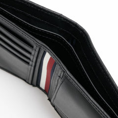 Tommy Hilfiger TH PREMIUM LEATHER EXTRA CC COIN Portefeuille double pour homme Black OS Portefeuille pour homme Naty Shop