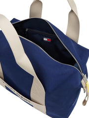 Tommy Jeans Sac de sport rétro cool Weekender pour hommes, bleu velours, taille unique, bagages et équipement de voyage Naty Shop