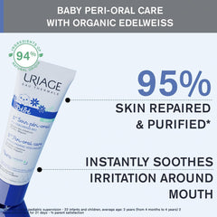 Uriage Bébé Soin Péri-Oral au précieux blanc bio & cuivre-zinc 30 ml - Apaise immédiatement les irritations - Répare et nettoie la peau - Pénètre rapidement - Sans parfum - 94% d'ingrédients d'origine naturelle Enfants - Bains et Soin Naty Shop