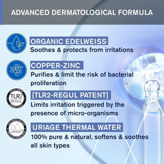 Uriage Bébé Soin Péri-Oral au précieux blanc bio & cuivre-zinc 30 ml - Apaise immédiatement les irritations - Répare et nettoie la peau - Pénètre rapidement - Sans parfum - 94% d'ingrédients d'origine naturelle Enfants - Bains et Soin Naty Shop