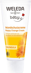 WELEDA Crème de Protection des Plaies au Calendula Bio pour Bébé 75 ml - Pommade pour plaies / crème pour bébé cosmétique naturelle pour la protection de la peau sensible de bébé au niveau des couches. Aide en cas de rougeurs, de peaux irritées et de douleurs Enfants - Bain et Soin Naty Shop