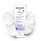 WELEDA Crème Visage Bio Baby Derma Mauve Blanche, crème hydratante pour peaux très sensibles et névrodermites, cosmétique naturelle pour soins intensifs et soulagement des démangeaisons (1 x 50 ml) Enfants - Bains et soins Naty Shop 50 Ml (1 pack)