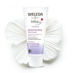 WELEDA Crème Visage Bio Baby Derma Mauve Blanche, crème hydratante pour peaux très sensibles et névrodermites, cosmétique naturelle pour soins intensifs et soulagement des démangeaisons (1 x 50 ml) Enfants - Bains et soins Naty Shop 50 Ml (1 pack)