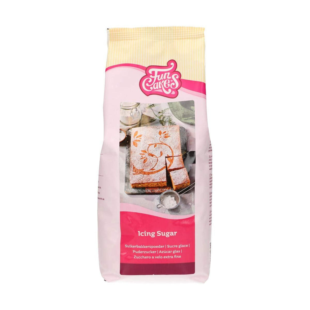 Sucre Glace FunCakes, Sucre Glace Raffiné de Qualité Confiserie, Texture Ultra Fine, Parfait pour Faire de la Crème au Beurre ou Tartiner du Fondant, Halal, 900g Pâte à Sucre Naty Shop Titre par défaut