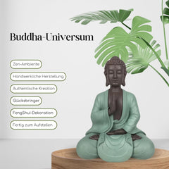 Zen Arôme SBM5 Statue Zen Bodhi, vert/marron, hauteur 20 cm Statuettes et sculptures Naty Shop