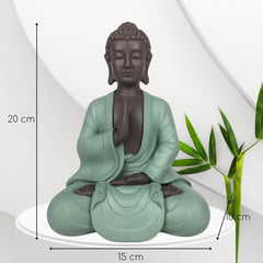Zen Arôme SBM5 Statue Zen Bodhi, vert/marron, hauteur 20 cm Statuettes et sculptures Naty Shop