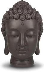 Zen'Light - Statuette tête de Bouddha - Décoration pour le zen, la méditation et le feng shui - Cadeau pour une ambiance relaxante et spirituelle - Statuette de Bouddha - Hauteur : 20 cm - Couleur : vert/marron Statuettes et sculptures Naty Shop Titre par défaut