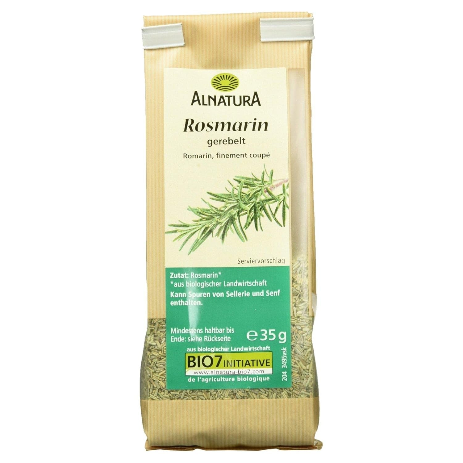 Bio Rosmarin gerebelt, 35g