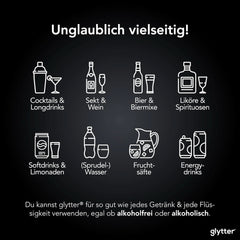 Glitter Glitter Powder For Drinks (Argent) - Paillettes comestibles pour boissons, 10 grammes Glitter Naty Shop