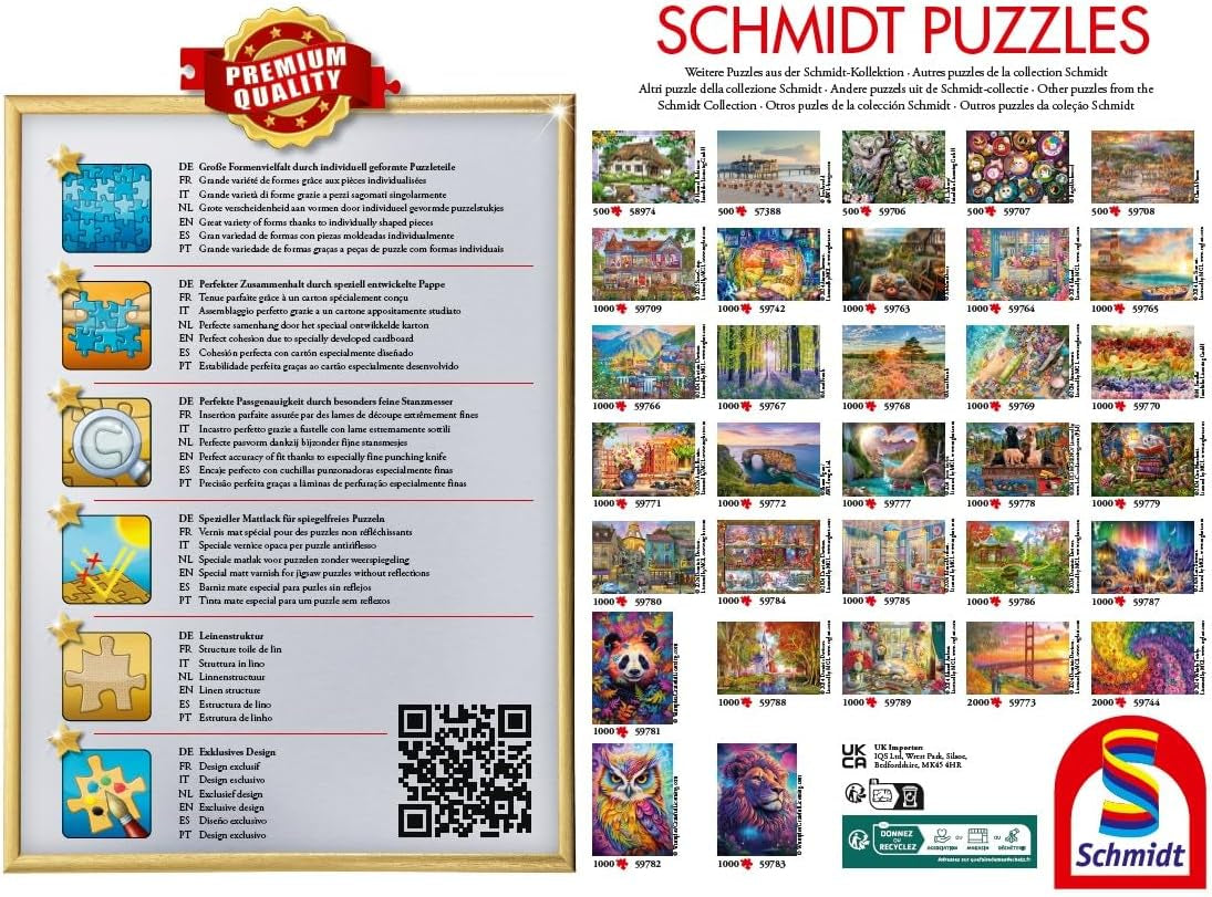 Schmidt Spiele 59779 Povești despre pădure noaptea, puzzle jigsaw 1000 piese Puzzle Naty Shop