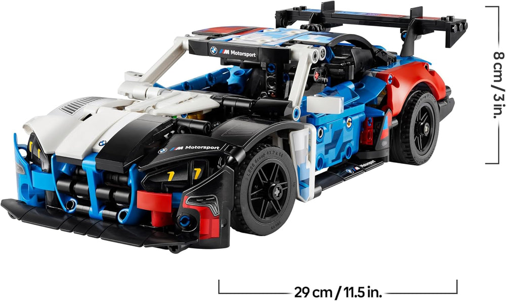 LEGO Technic BMW M4 GT3 EVO Rennwagen - Modellbausatz mit V6-Motor, Lenkung & öffnenden Türen - Gaming Geschenk für Jungen ab 11 Jahren & Jugendliche Motorsport Fans - 42226