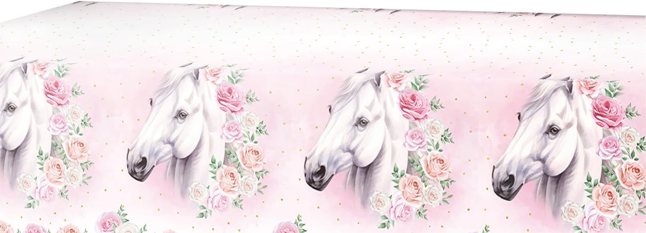 Ensemble de fête cheval rose, 51 pièces, assiettes, gobelets, serviettes, décoration de Table cheval d'anniversaire pour enfants filles et garçons