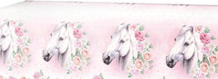 Ensemble de fête cheval rose, 51 pièces, assiettes, gobelets, serviettes, décoration de Table cheval d'anniversaire pour enfants filles et garçons