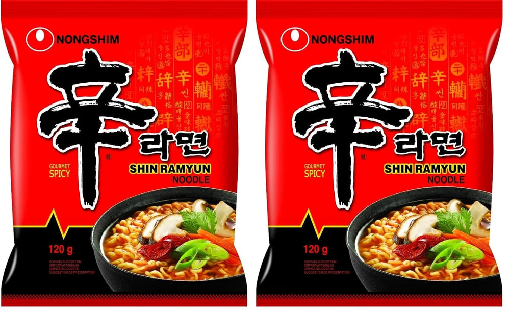 Nongshim - Nouilles instantanées Shin Ramyun - Multi Pack (20 x 120 g) - La conception du produit peut varier