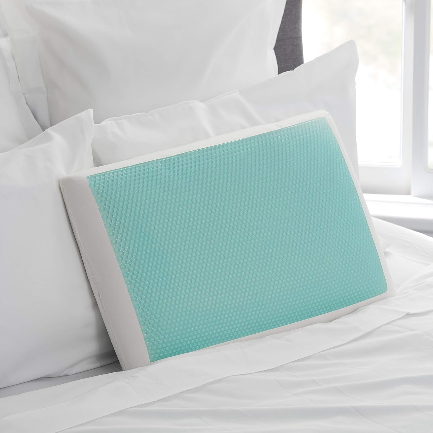 Sealy SE '19 Essentials SM Aqua Bubble Gel Sheet, 1 oreiller MC (US), blanc, 61 x 40 x 14 cm Naty Shop Standard Pillows Titre par défaut