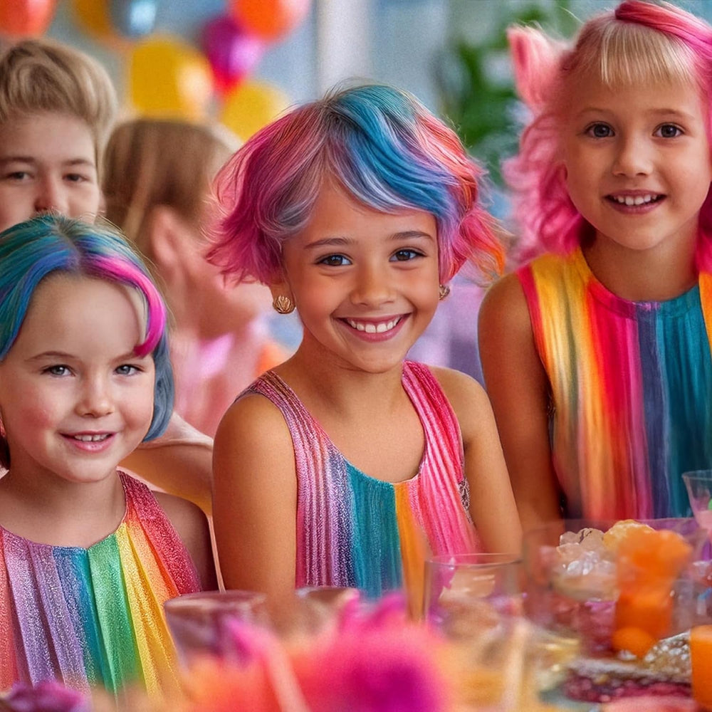 Ensemble de crayons de coloration (chariots) de 12 couleurs vibrantes - facile à utiliser - lavable - teinture capillaire temporaire - également pour les couleurs de cheveux foncés - en cadeau Halloween Carnaval Anniversaire Noël Teinture capillaire Naty Shop