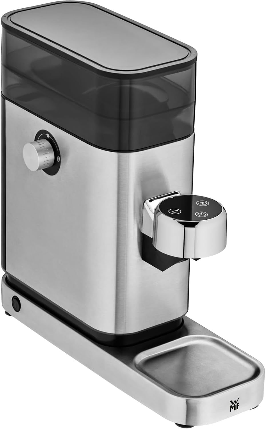 Machine à expresso WMF Lumero, porte-filtre, 1400 watts, porte-filtre, 3 inserts, pour 1-2 tasses à expresso, y compris pour capsules, 15 bars, porte-gobelet, mousseur à lait, acier inoxydable mat