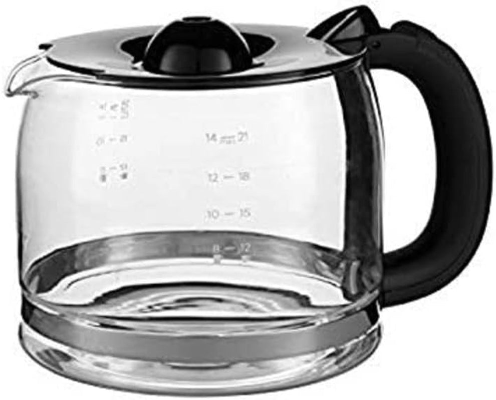 Russell Hobbs Luna Grey Cafetière [minuterie numérique, pomme de douche pour une extraction et un arôme optimaux] (1 à 12 tasses, carafe en verre 1,5 L, plaque chauffante, 1000 W) Cafetière à filtre 23241-56