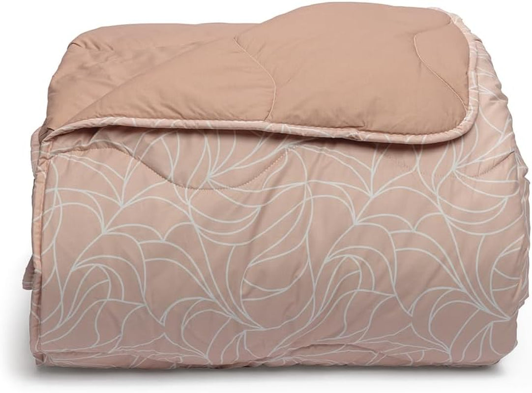 Couette Foppapedretti Notte & Natura Petali sable, couette pour lit simple, 100% coton, fabriquée en Italie Couettes et couettes Naty Shop Pêche à la vague Lit simple