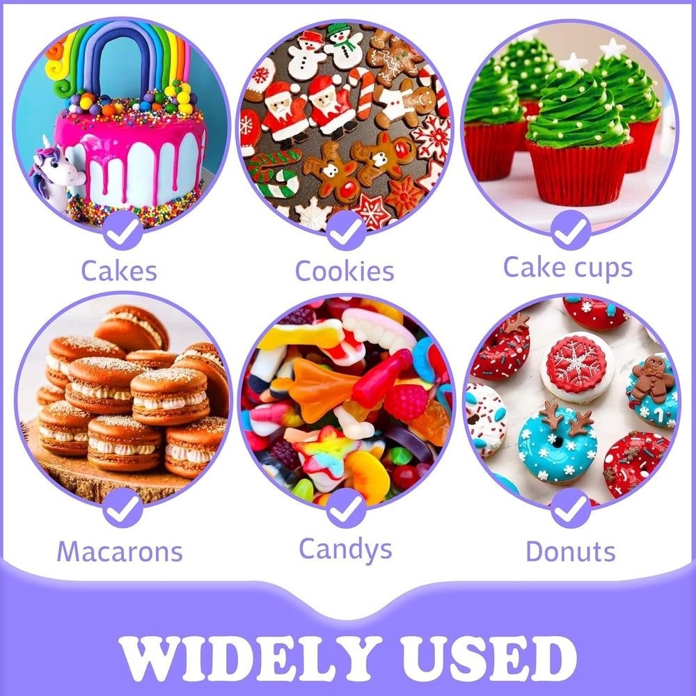 Colorant alimentaire liposoluble - Colorant alimentaire à base d'huile aux couleurs de l'arc-en-ciel pour chocolat, bonbons, gâteaux, pâtisserie - Colorant alimentaire concentré pour la décoration de gâteaux, crème au beurre, fondant - 12 g chacun