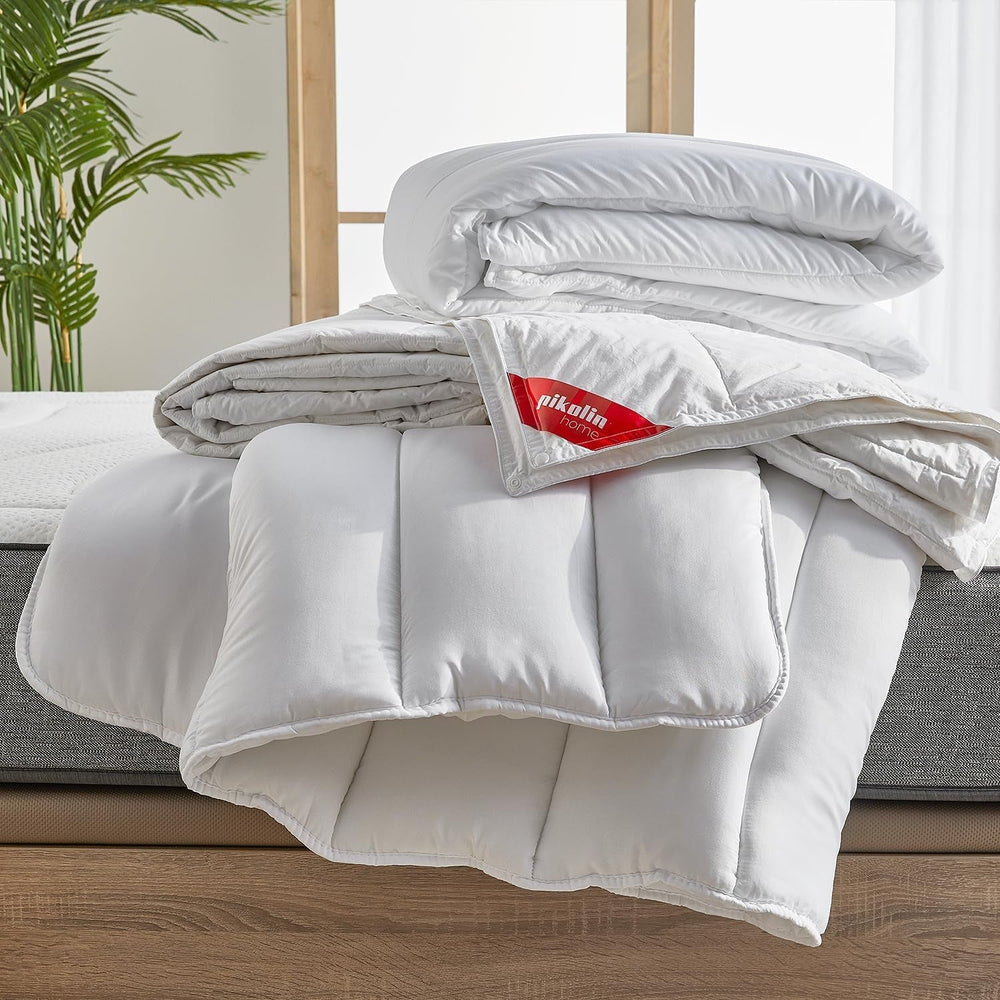 Pikolin Home - Drap personnalisable 100% coton, respirant, durable et résistant Couettes et couettes Naty Shop