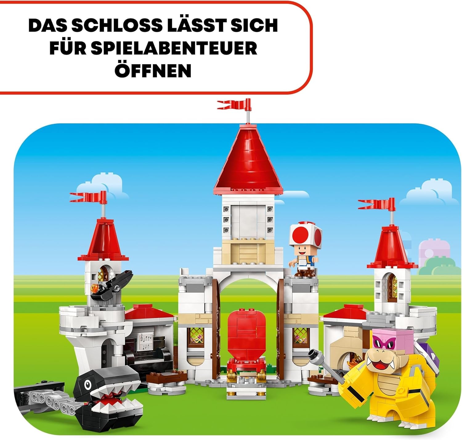 LEGO Super Mario Roy's Battle at the Mushroom Palace Adventure Set avec personnages Nintendo Cadeau pour filles, garçons et joueurs de 7 ans 71435 Jeux de construction Besuche den LEGO-Store