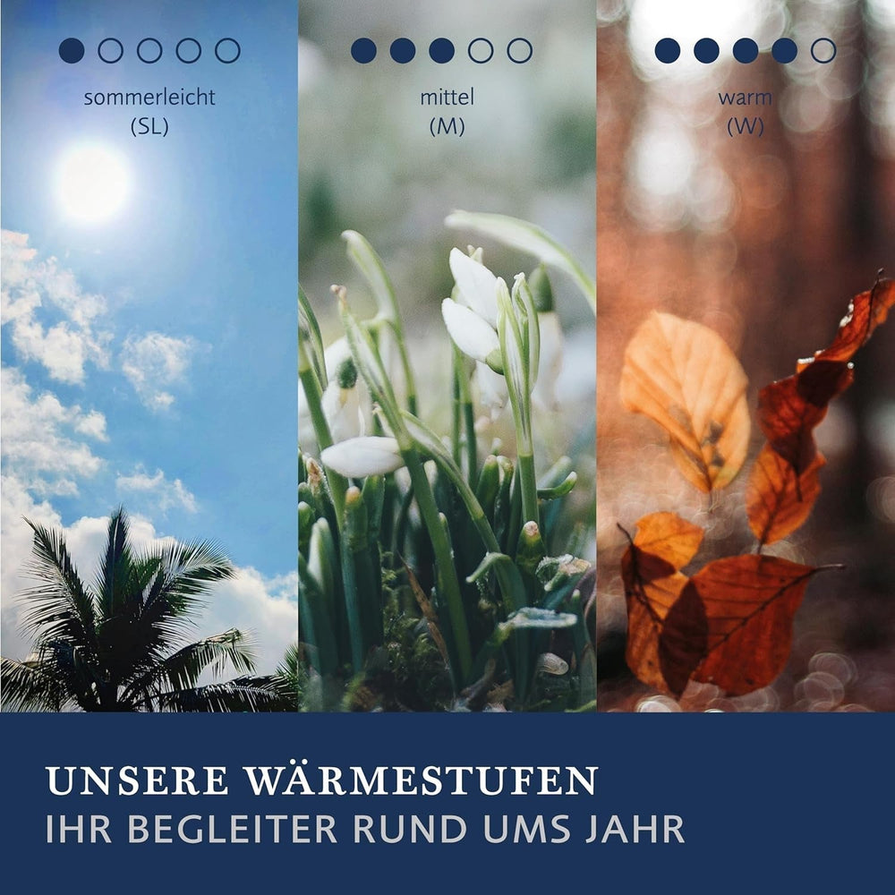 Billerbeck E45 Couette en bambou - couette d'été - 135 X 200 Cm - couette en coton, couette rafraîchissante - avec rembourrage en bambou, été léger (Sl) Couettes et couettes Naty Shop